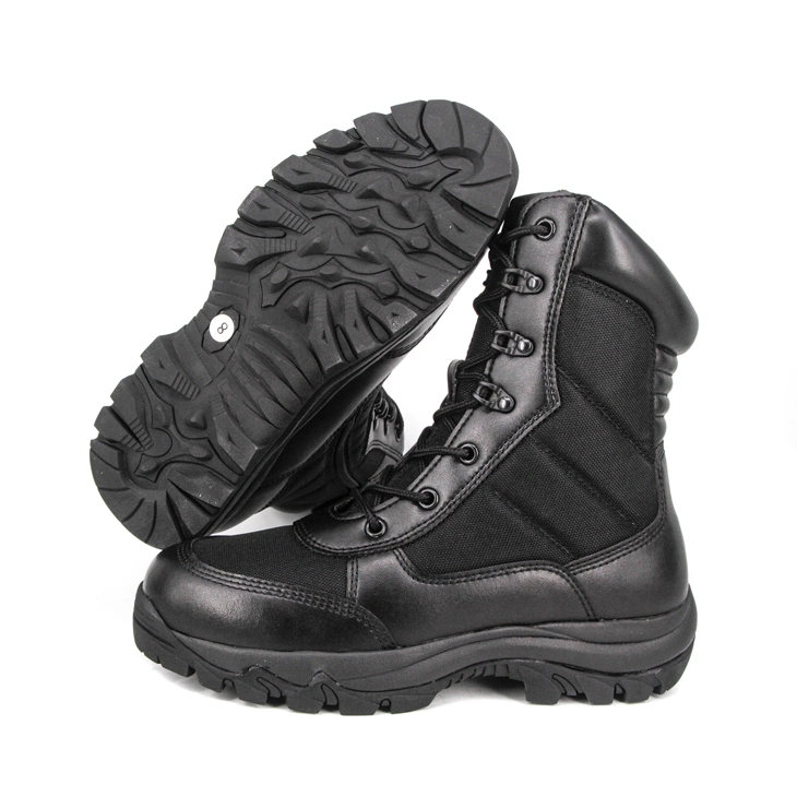 Top Grade Genuine Leather Safety Shoe Military Style Tactical Combat Boot