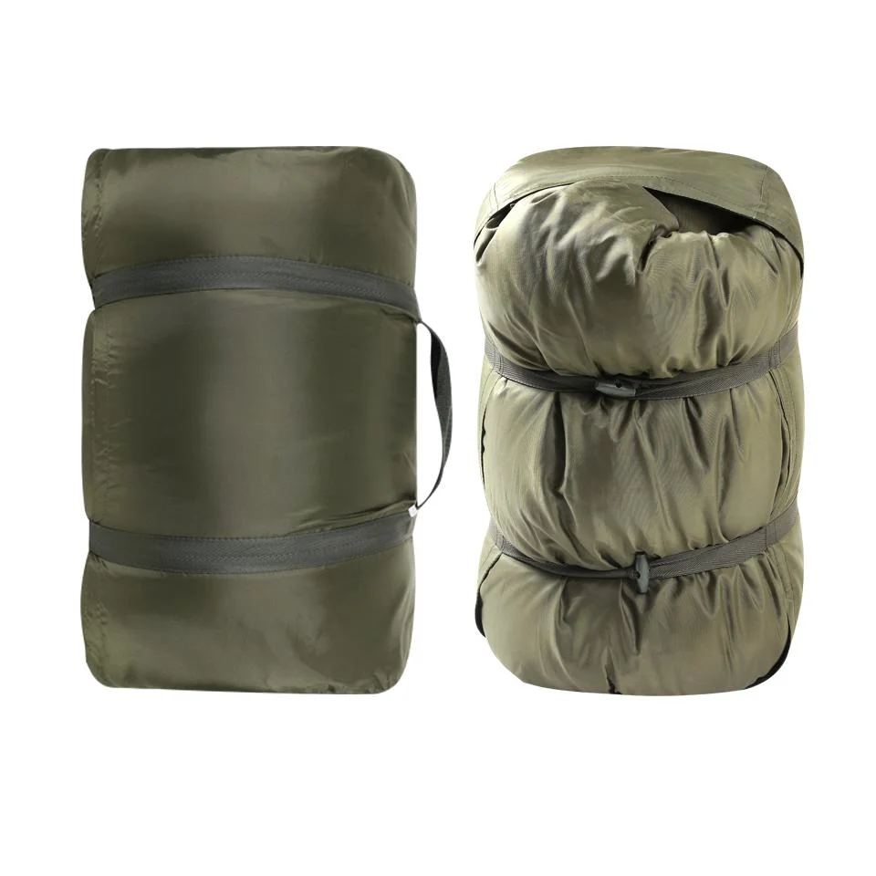 Outdoor Camping Waterproof 210t Lightweight Camping Green Combat Training Tactical Sleeping Bag