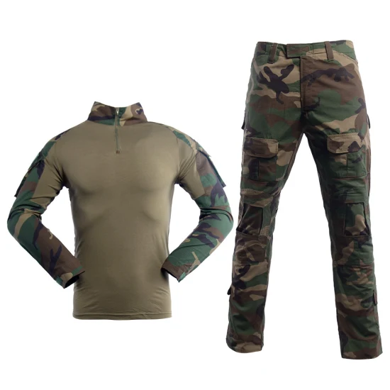 Dschungel-Wüsten-Tarnfarbe, kundenspezifische Uniform-Kleidung, Großhandel, Frosch-Anzug, Kampfhemd und taktische Hosen, Uniform im Militärstil